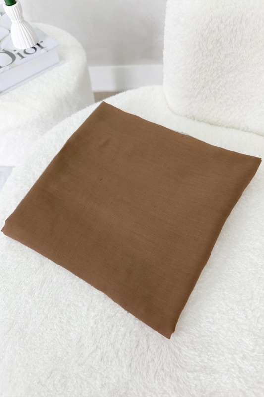 Sütlü Kahve Kraş Pamuk Şal - 3