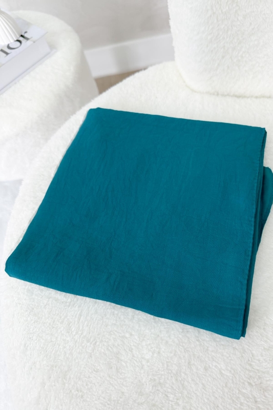 Turkuaz Kraş Pamuk Şal - Afvente